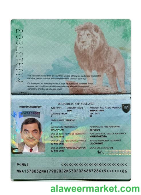 Malawi passport 2023-present